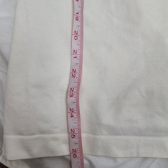 Wolford Athens Sleeveless Top Scoop Neck Tank Cotton Blend Cream Ivory Seamless - Picture 3 of 4